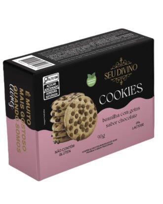 Cookies de Baunilha c/ Gotas de Chocolate Seu Divino