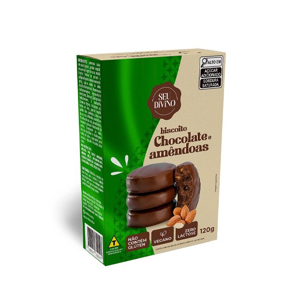 Biscoito Chocolate c/ Amêndoas Seu Divino