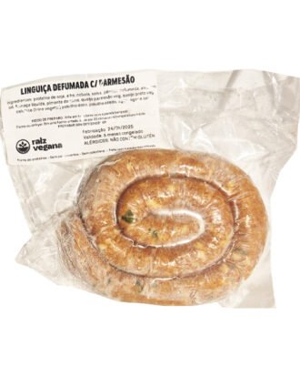 Linguiça Calabresa c/ Queijo Parmesão Raiz Vegana