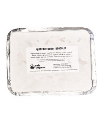 Quibe de Forno Brócolis Raiz Vegana