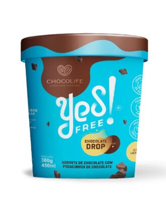 Sorvete de Chocolate Drop G Yes Free