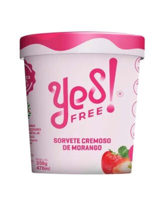 Sorvete de Morango Zero G Yes Free