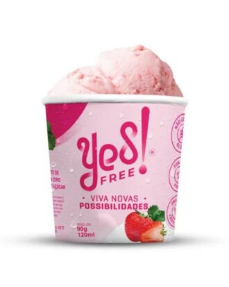 Sorvete de Morango Zero P Yes Free