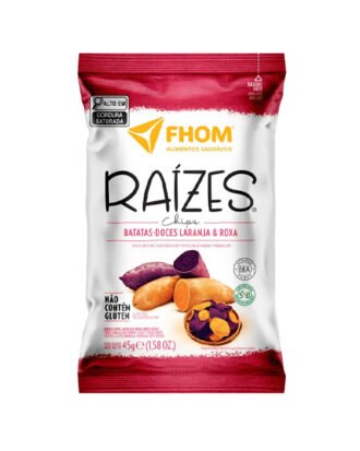 Batata Doce Laranja e Roxa Chips Fhom