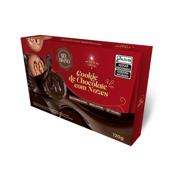 Cookies de Chocolate c/ Nozes Seu Divino