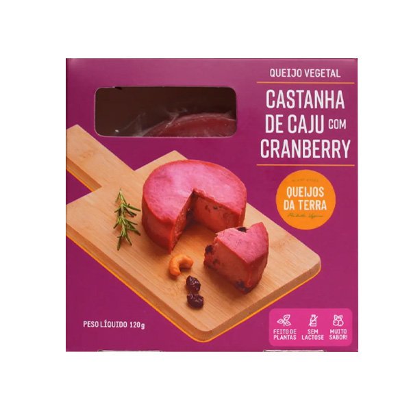 Queijo de Corte Cranberry Queijos da Terra