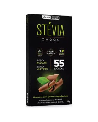 Chocolate 55% Cacau StéviaChoco