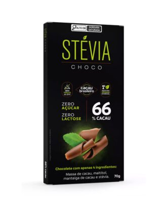 Chocolate 66% Cacau StéviaChoco