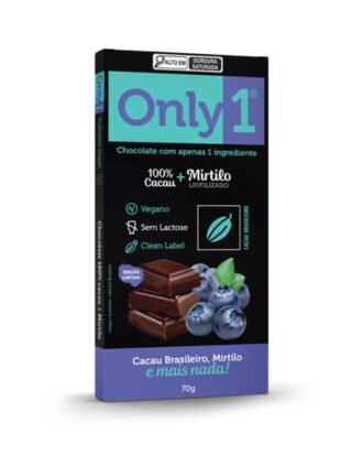 Chocolate 100% Cacau c/ Mirtilo Only 1