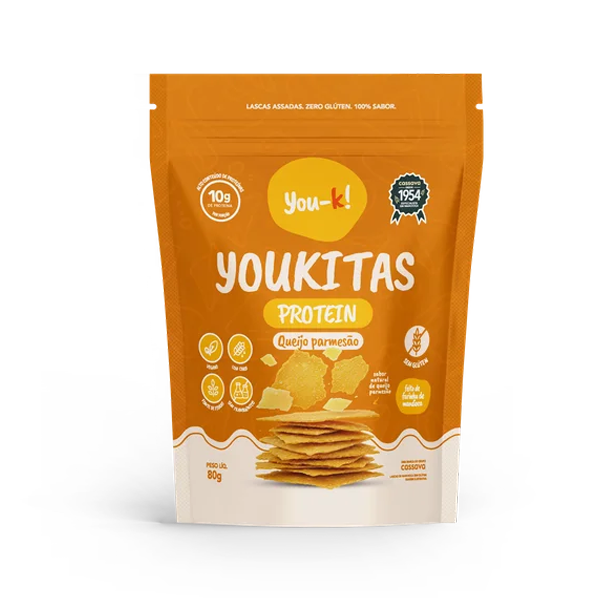 Youkitas Protein de Queijo Parmesão Sem Glúten You-ka!
